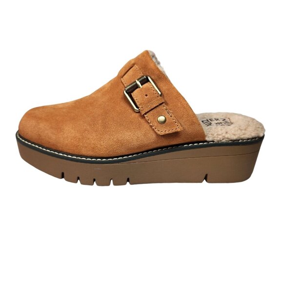 Naturalizer Women's size 9 M Mule  Suede Slip On Platform Golden Maple (372) - Picture 5 of 9